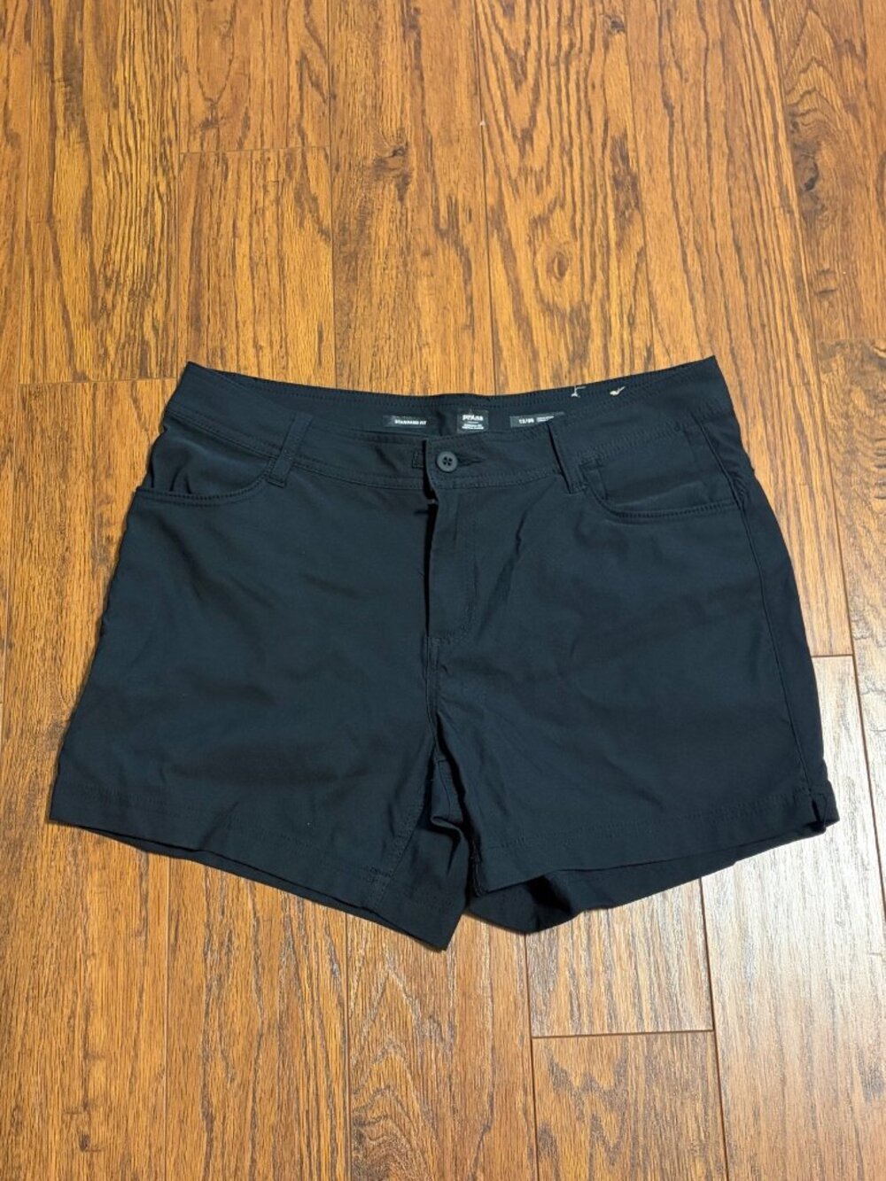 PrAna Womens Black Standard Fit Shorts Size 12 Lightweight & Comfortable U